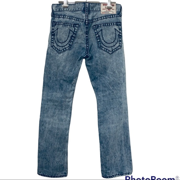 True Religion Straight Men Cotton Light Denim Jean SZ 32 - Picture 4 of 12